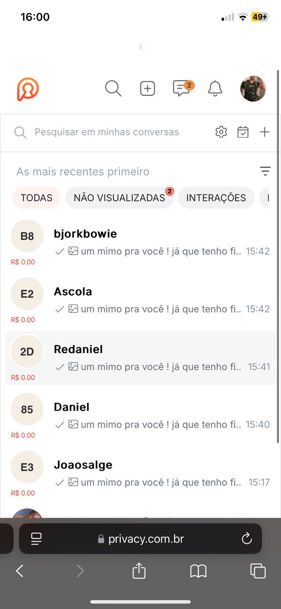 Mimos entregues: fotos e vídeos quentinhos pros assinantes que colam de verdade. Quem assinar hoje ainda ganha uma videochamada rápida comigo — além de curtir, é a garantia de que aqui não tem fake. Vem pro meu privado.

privacy.com.br/@tiagohauser