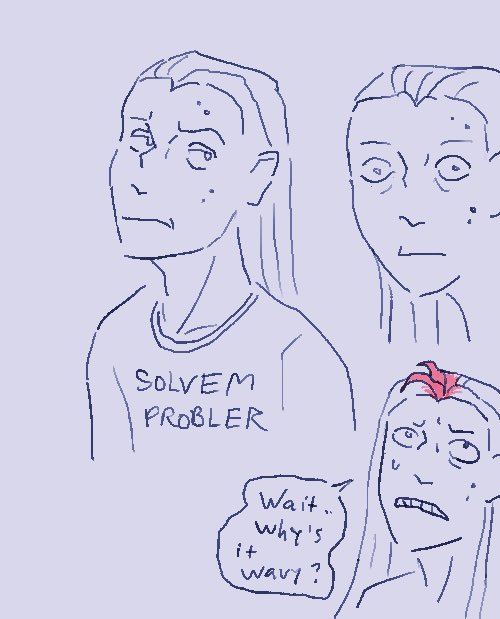 Bonus margin doodle. I love faces