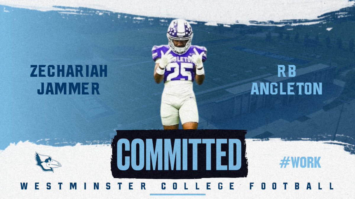 Zechariah Jammer (@jammerzechariah) on Twitter photo #AGTG I am blessed to say that I am 100% committed to <a href="/WESTMOFB/">Westminster College Football</a> ! First I want to thank god for giving me the ability to play this sport and give it all I got. Secondly I would like to thank my coaches and teammates for pushing me to be the best I can be. #WestMO #Bluejays #WORK #AGTG I am blessed to say that I am 100% committed to <a href="/WESTMOFB/">Westminster College Football</a> ! First I want to thank god for giving me the ability to play this sport and give it all I got. Secondly I would like to thank my coaches and teammates for pushing me to be the best I can be. #WestMO #Bluejays #WORK