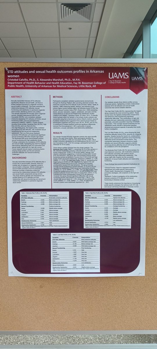 UAMS Student Research Day 2025.
Poster session.
#sexualhealth #sexresearch
