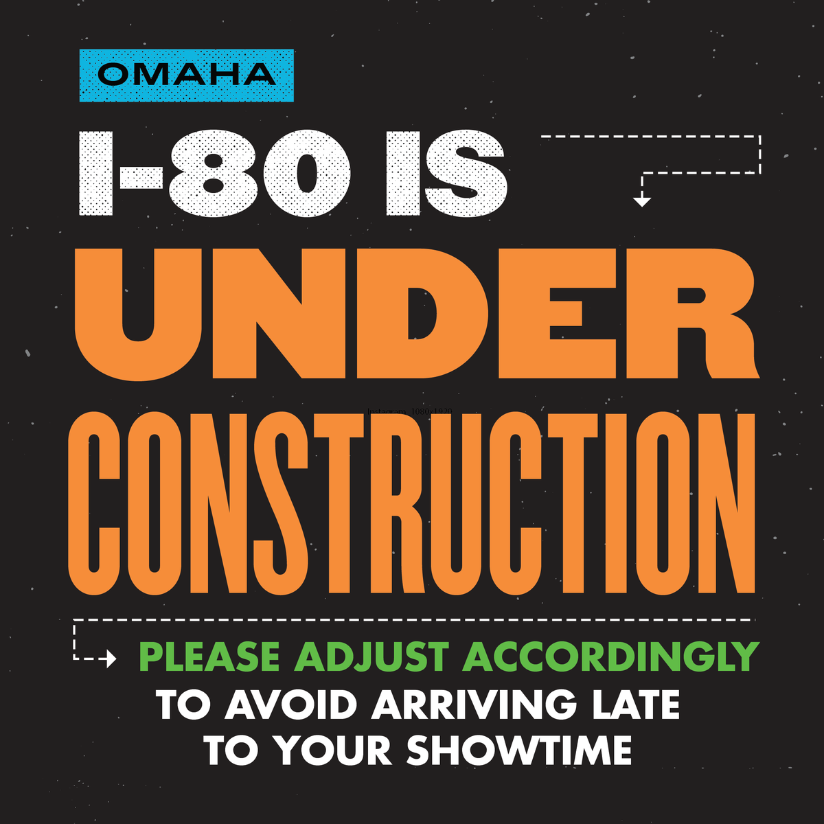 We know you're super eager to see SINNERS and PRIDE &amp; PREJUDICE this weekend but just as a reminder that there is construction on I-80 leading up to our Giles Road exit so please adjust accordingly and arrive early for your showtimes!