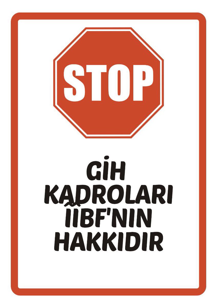 GİH kadroları idari kadrolar için eğitim almış İİBF'nin hakkıdır

 #GSBdenkadroiibfye