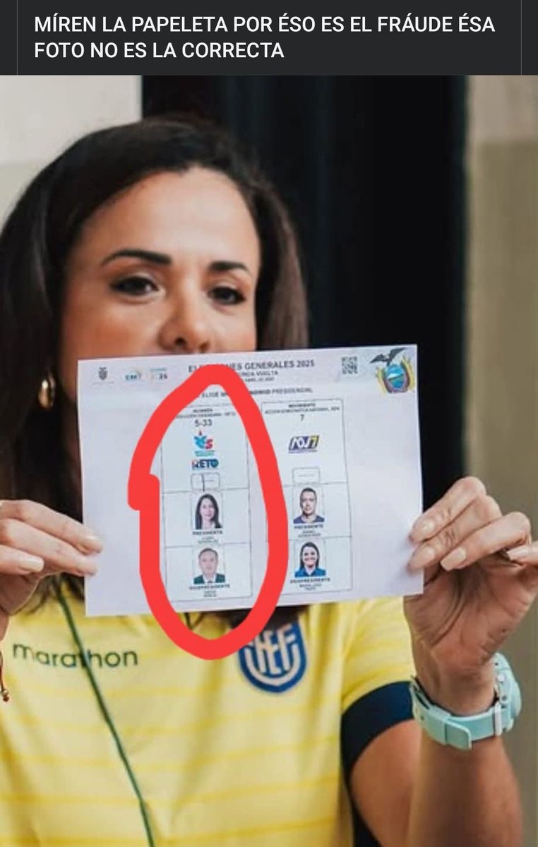 Fraude por donde lo miren ahora ya saben por qué pidieron el no tomar foto <a href="/LuisaGonzalezEc/">Luisa González</a>  <a href="/MashiRafael/">Rafael Correa</a> <a href="/farriancito/">Fabian Rodriguez</a>  <a href="/panta_gonzalez/">#Progresista🇪🇨</a>