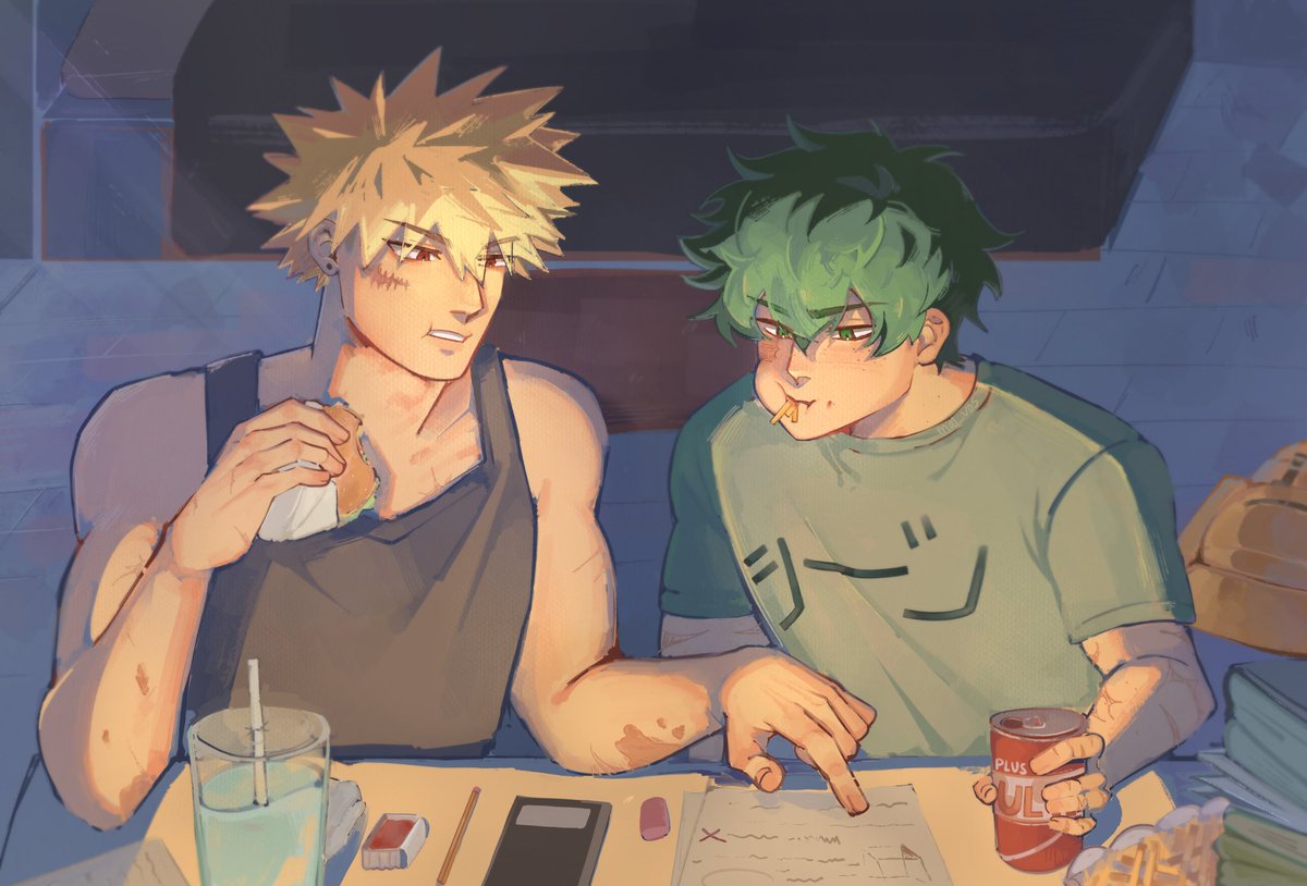 Late night study sesh 🌃🍔#bkdk