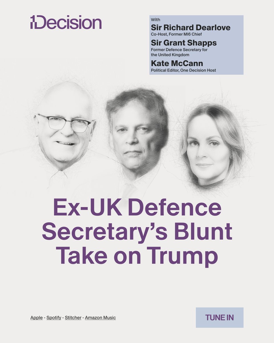 onedecisionpod's tweet image. How should the UK engage with China?
This week, journalist @KateEMcCann and co-host, former MI6 Chief Sir Richard Dearlove, sit down with Sir @grantshapps, former UK Defence Secretary, for a discussion on the UK’s financial ties with Beijing, the unpredictability of U.S.…