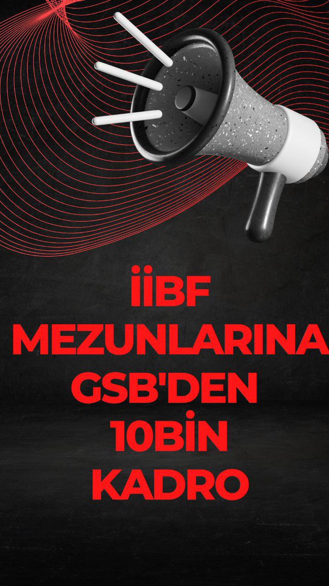 📢 Gençlik ve Spor Bakanlığı'nın gücüne güç katmak için bekleyen İİBF sizden 35 yaş şartı olmadan  kadro müjdesi bekliyorlar. 

#GSBdenkadroiibfye