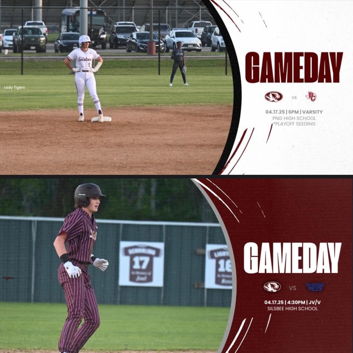 SETX Sports (@setxsports05) on Twitter photo <a href="/SilsbeeISD/">Silsbee ISD</a> Ballclubs with action tonight.
Silsbee Baseball - Little League Night at home vs. WOS starting at 4:30 with JV.
Silsbee Softball - Game at PNG vs. <a href="/bc_cardinalsb/">Bridge City Softball</a> for a run-off game to determine seeding at 6pm. <a href="/SilsbeeISD/">Silsbee ISD</a> Ballclubs with action tonight.
Silsbee Baseball - Little League Night at home vs. WOS starting at 4:30 with JV.
Silsbee Softball - Game at PNG vs. <a href="/bc_cardinalsb/">Bridge City Softball</a> for a run-off game to determine seeding at 6pm.