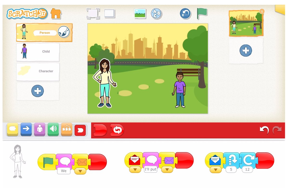 swampfrogfirst's tweet image. Got to explore how to use the “mail” block in @scratch with some of @BESBartlett 5th graders today. 

Thanks @TraciPiltz for the #EarthDay2025 idea! 

#edtechcoach