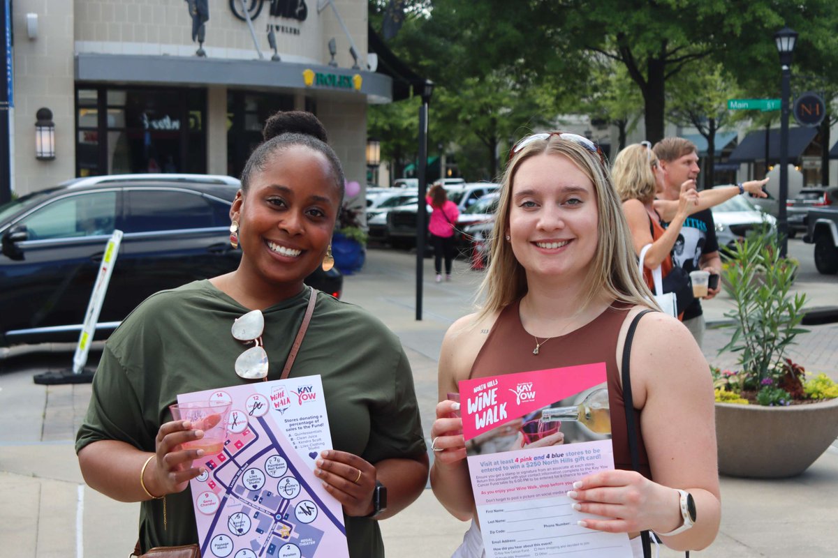 Enjoy shopping and wine tasting? Join us for the North Hills Wine Walk Saturday, May 3 from 3-6 PM! Explore North Hills while sampling wines for only $25, all proceeds donated to the Kay Yow Cancer Fund.

Register: ow.ly/iJ7q50VBGvL

#wine #winewalk #northhills #raleigh