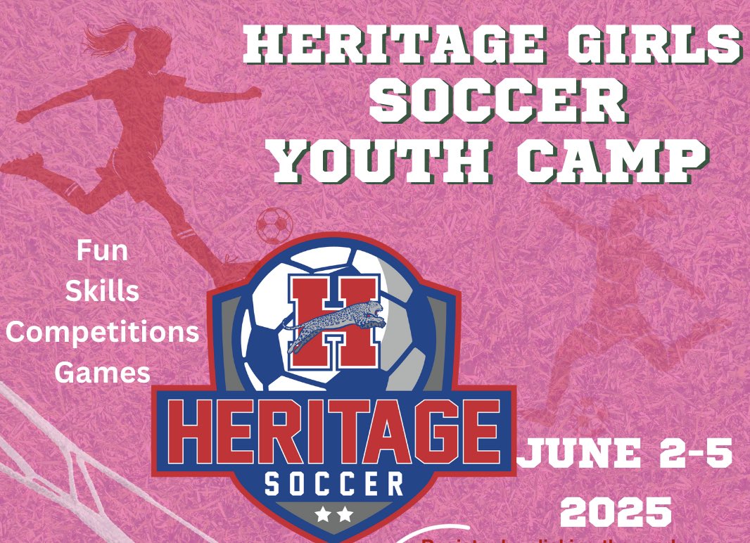 Heritage Girls Soccer (@jagsoccergirls) on Twitter photo Jaguar Girls Youth Summer Camp
❤️⚽️💙
Coming soon!
Looking forward to another great camp,
Click link for more info & to register:
bit.ly/JagGirlsSoccer…
<a href="/Longbranch_Elem/">Longbranch Elem.</a> <a href="/mcclatchey_elem/">Dolores W. McClatchey Elementary</a> <a href="/baxter_elem/">T.E. Baxter Elementary</a> <a href="/JAVitovsky_Elem/">JA Vitovsky Elem.</a> <a href="/WGMSWildcats/">Walnut Grove M.S.</a> <a href="/WGMSAthletics/">WGMS Athletics</a> Jaguar Girls Youth Summer Camp
❤️⚽️💙
Coming soon!
Looking forward to another great camp,
Click link for more info & to register:
bit.ly/JagGirlsSoccer…
<a href="/Longbranch_Elem/">Longbranch Elem.</a> <a href="/mcclatchey_elem/">Dolores W. McClatchey Elementary</a> <a href="/baxter_elem/">T.E. Baxter Elementary</a> <a href="/JAVitovsky_Elem/">JA Vitovsky Elem.</a> <a href="/WGMSWildcats/">Walnut Grove M.S.</a> <a href="/WGMSAthletics/">WGMS Athletics</a>