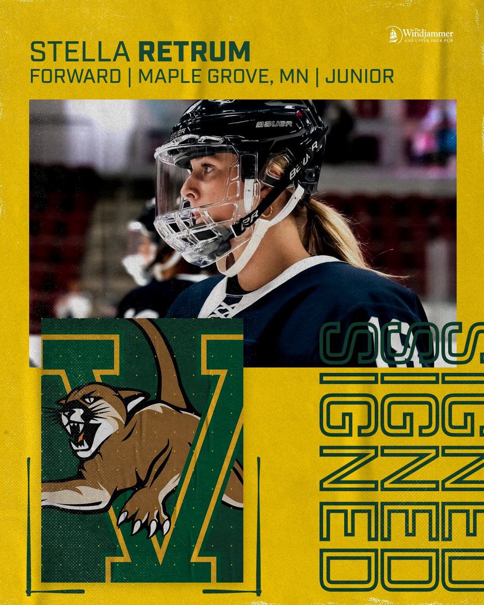 𝐒𝐈𝐆𝐍𝐄𝐃 ✍🏼

Welcome to Catamount Country, Stella Retrum ‼️

Retrum played in 74 games over two season at Penn State, totaling 41 points on 20 goals and 21 assists while holding a +35 rating for the Nittany Lions.
#802Hockey #LetsRally