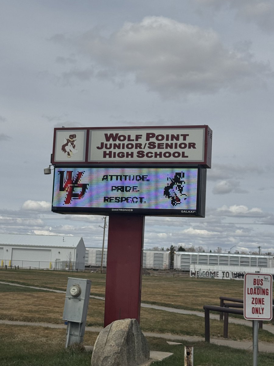 6th and final stop of the trip! Thanks for the Wolf Point staff for the Hospitality! Go Griz!