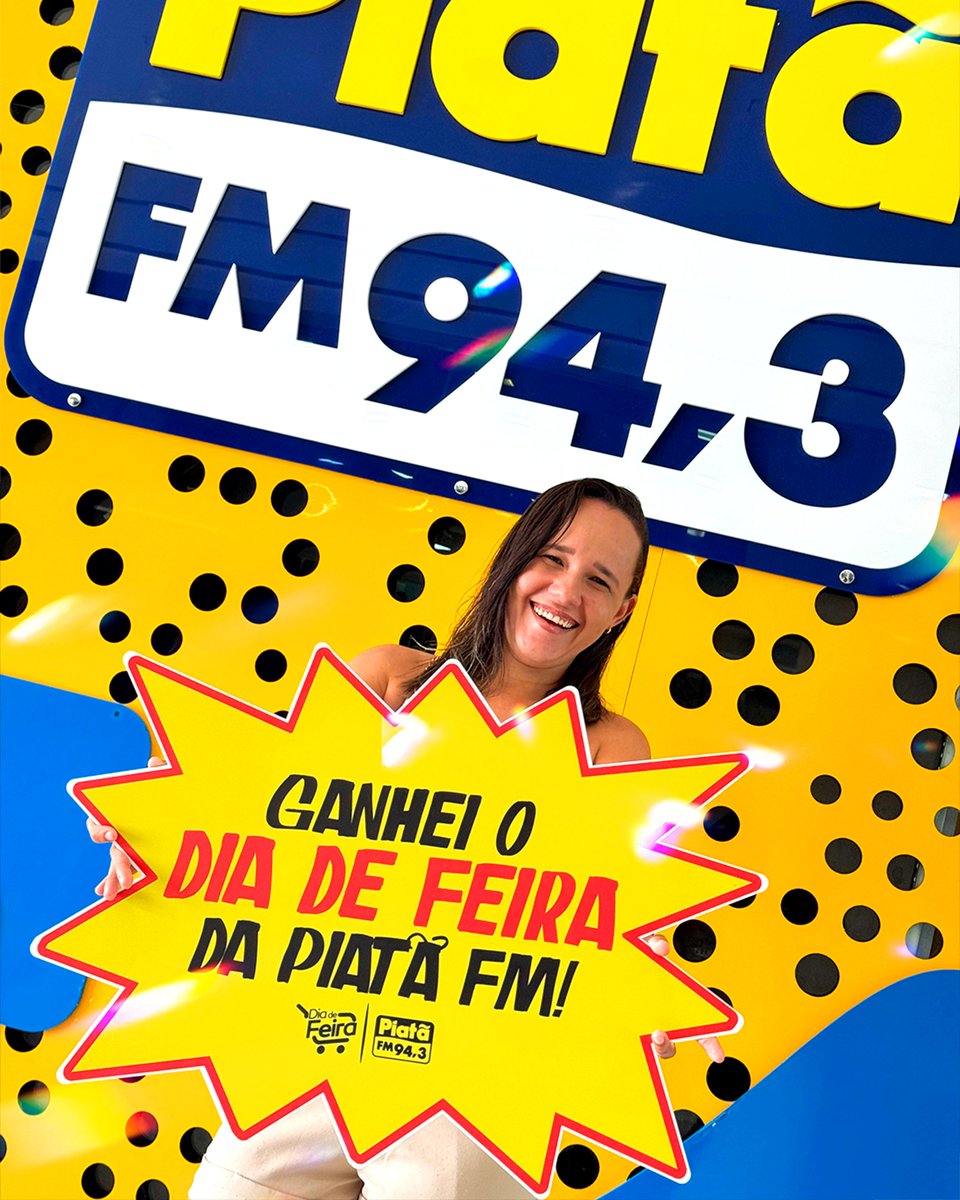 Mais uma ouvinte que faturou o #DiaDeFeira especial da #SemanaSanta e ganhou R$500,00 pra fazer aquele almoço especial hoje!😍 

Participe, aqui é PRÊMIO DE VERDADE. 🎉 

#DiaDeFeira #SextaSanta #BomDiaAmizade #PiatãFM