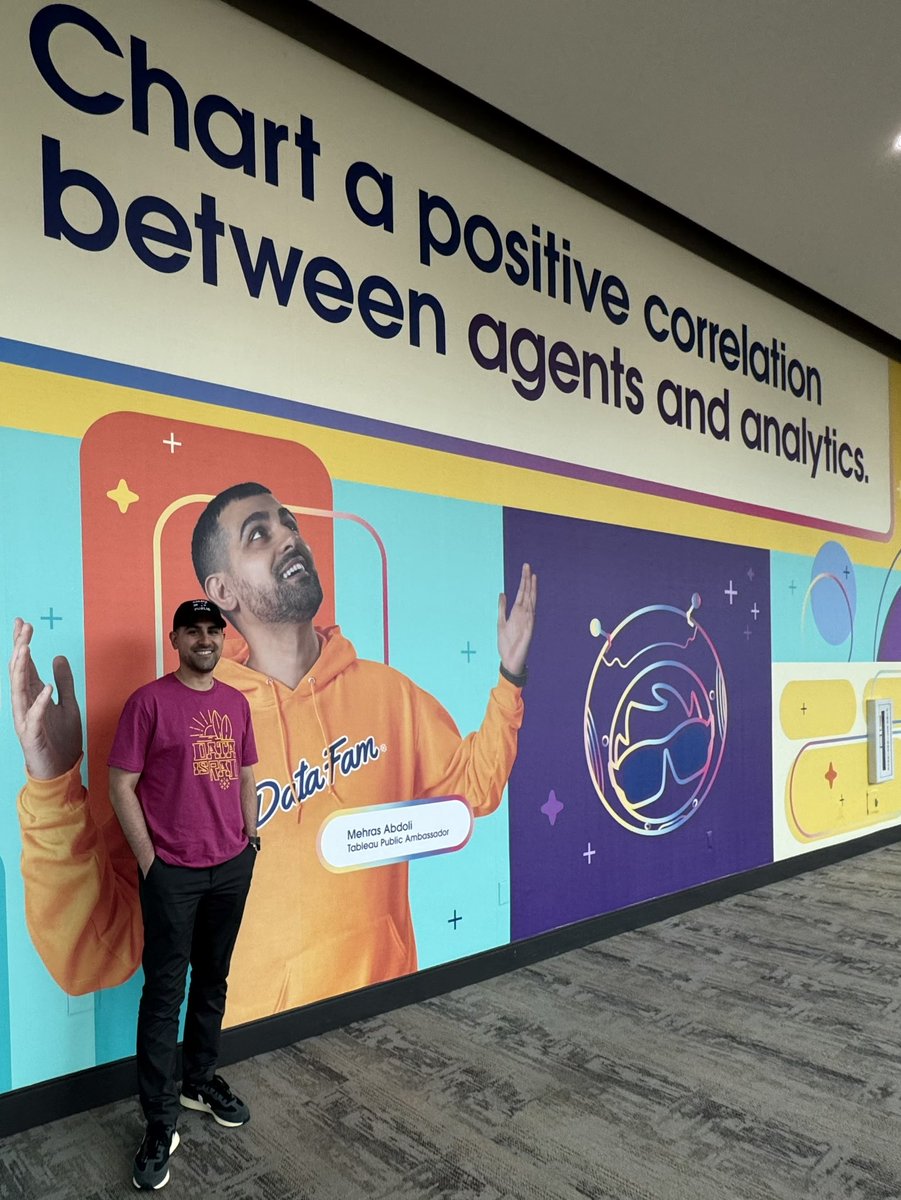 agents + analytics + a little bit of me at <a href="/tableau/">Tableau</a> <a href="/salesforce/">Salesforce</a> Conference #TC25.
Data to the people, for the people 👏