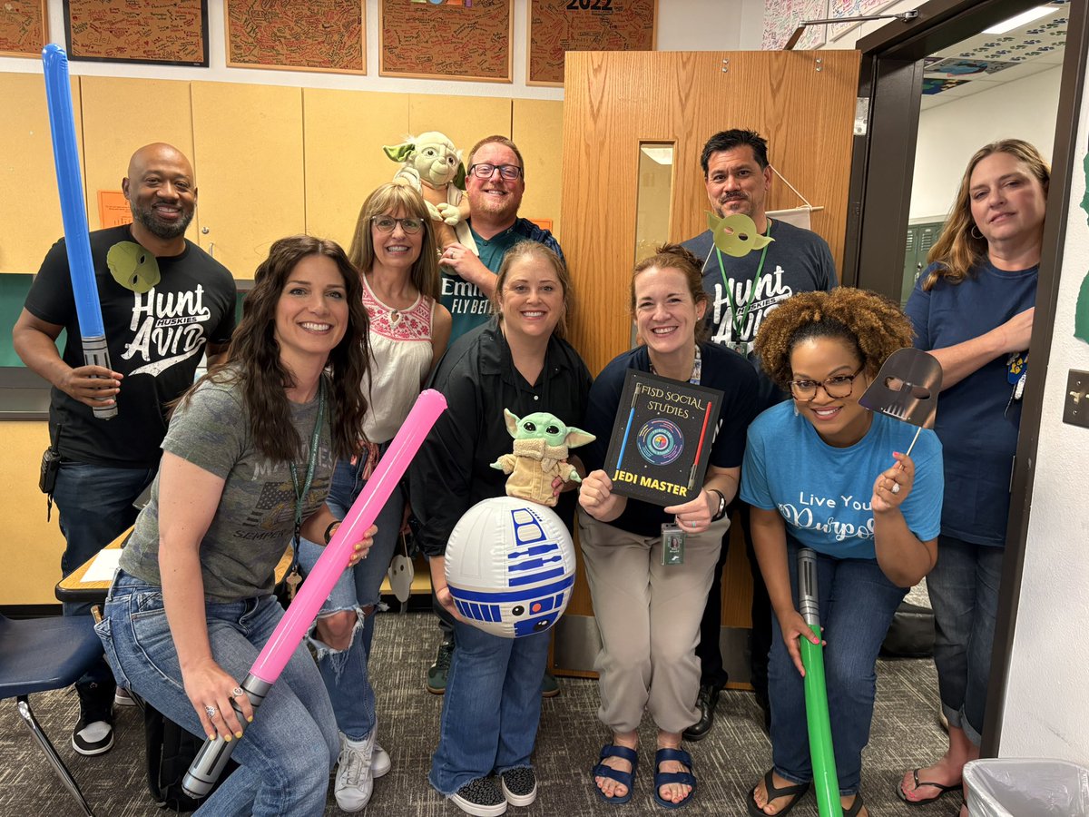 Frisco ISD Secondary Social Studies (@fisdsocstudies) on Twitter photo And the Empire Strikes Back as we continue to honor our Spring Social Studies Jedi Masters. Next up Mary Minyard <a href="/HuntMiddle/">Hunt Middle School</a> Her leadership team says she is an exceptional teacher. #socialstudies #socialstudiesJediMasters And the Empire Strikes Back as we continue to honor our Spring Social Studies Jedi Masters. Next up Mary Minyard <a href="/HuntMiddle/">Hunt Middle School</a> Her leadership team says she is an exceptional teacher. #socialstudies #socialstudiesJediMasters