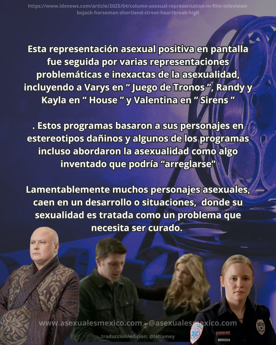 AsexualesMexico's tweet photo. Es necesario que haya una mejor representación #asexual en el #cine y la #television.
.
.
.
.
.
.
#asexmexico
#lgbtqiaplus
#lgbtqia
#demisexuality
#grisexual
#demisexuales
#asexuality
#acespec
#arospec
#diversidad
#asexualesmexico
#asexualidadmexico
#asexualidad
#demisexual https://t.co/xssnro47Tj