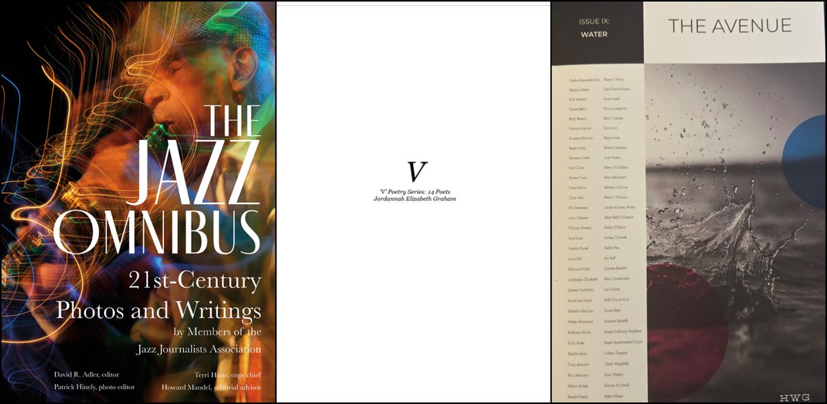 New anthologies featuring Jordannah Elizabeth’s writing and editing (October 2024 - March 2025). Read or purchase a copy via the links below:

-- The Jazz Omnibus: 21 Century Photos and Writings
-- ‘V’ Poetry Series: 14 Poets
-- Issue IX - Water - The Avenue Journal