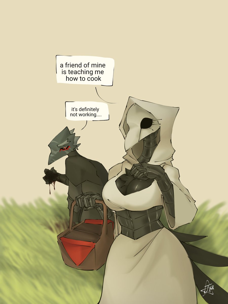 Mafii33r's tweet image. One more drawing of Raven, and she's still learning how to cook...