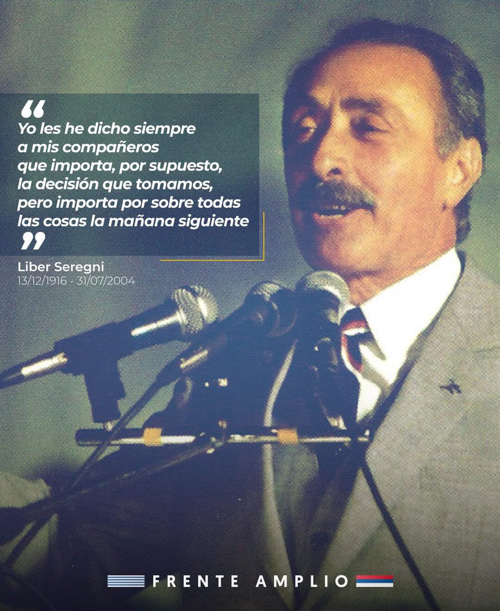 Esta tormenta no es más que al Gral Seregni llorando #doblemoral