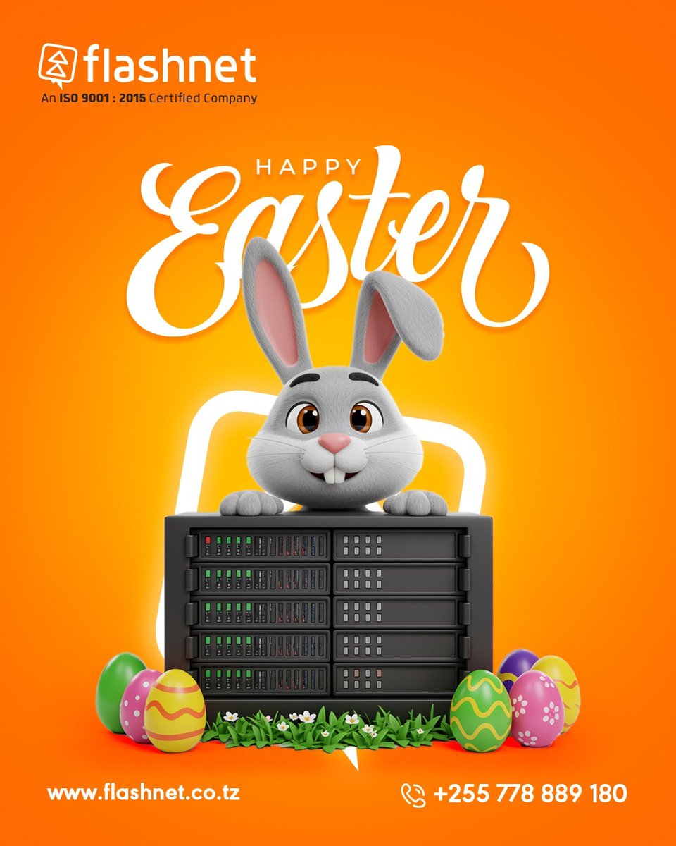 flashnet_tz's tweet image. Wishing you a joyful and peaceful Easter filled with hope and new beginnings.
From all of us at Flashnet, Happy Easter!
-Team Flashnet
#Tanzania #Flashnet #Easter2025 #FlashnetCares #EasterJoy #InternetForAll #CyberSecurity #ServerSolutions #FlashnetTechnologies #ReliableInternet