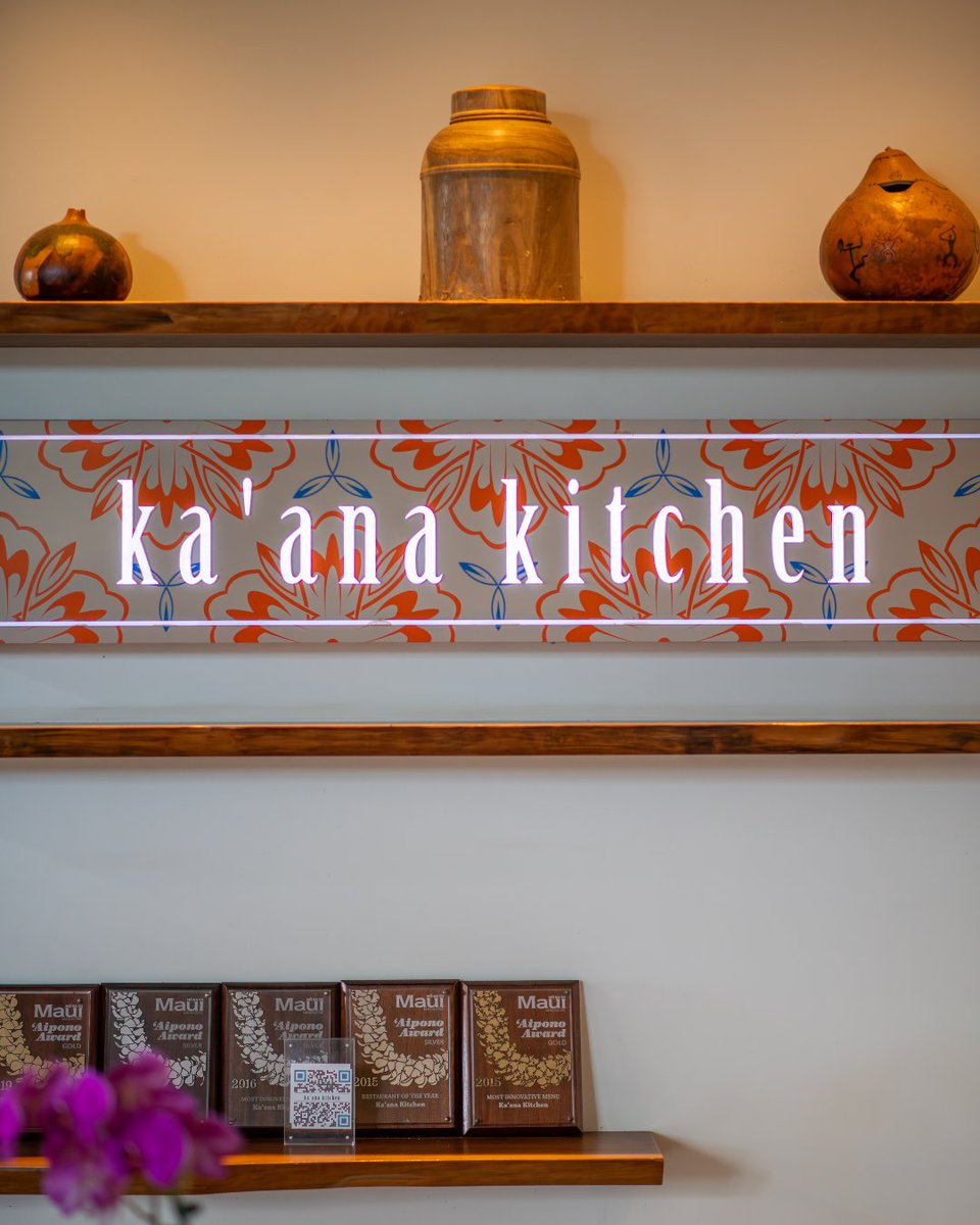 The Chef’s Table at Ka‘ana Kitchen offers a seasonal multi-course tasting menu crafted with locally sourced ingredients. Dine steps from the open kitchen and watch the chefs prepare each course with precision, care, and a touch of aloha.

@kaanakitchenmaui @andazmaui