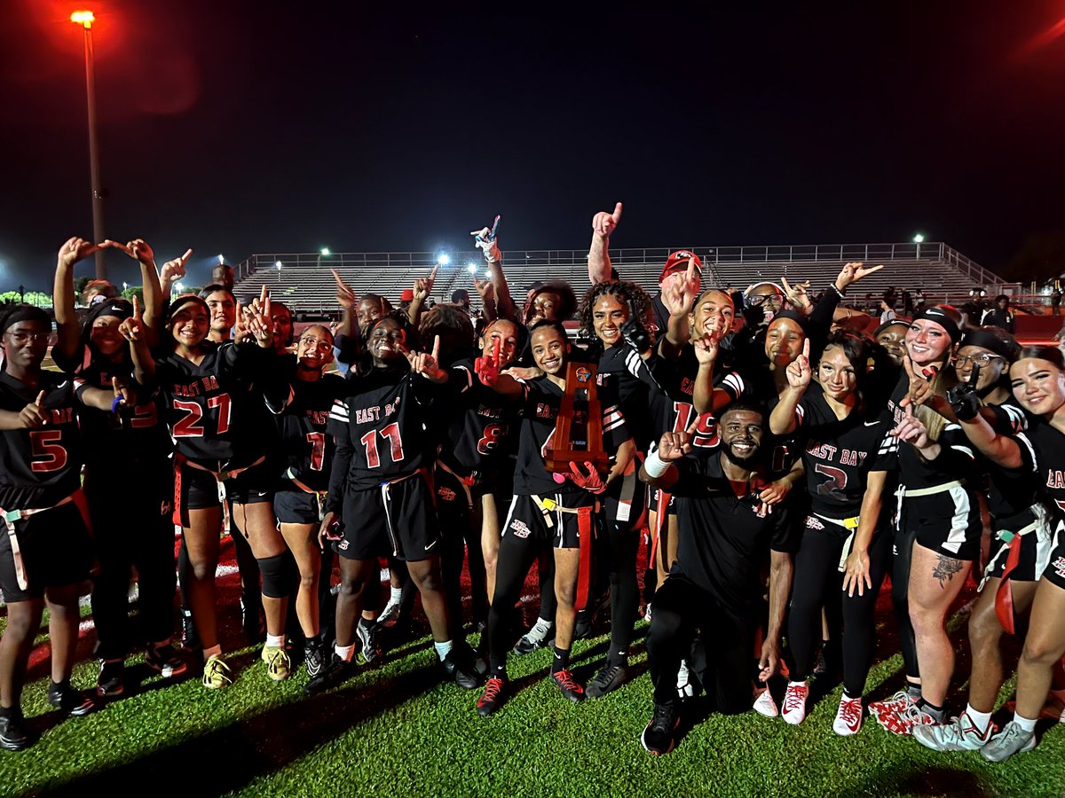 Congrats to our girls. Flag Football District Champions 🏆🏆👏