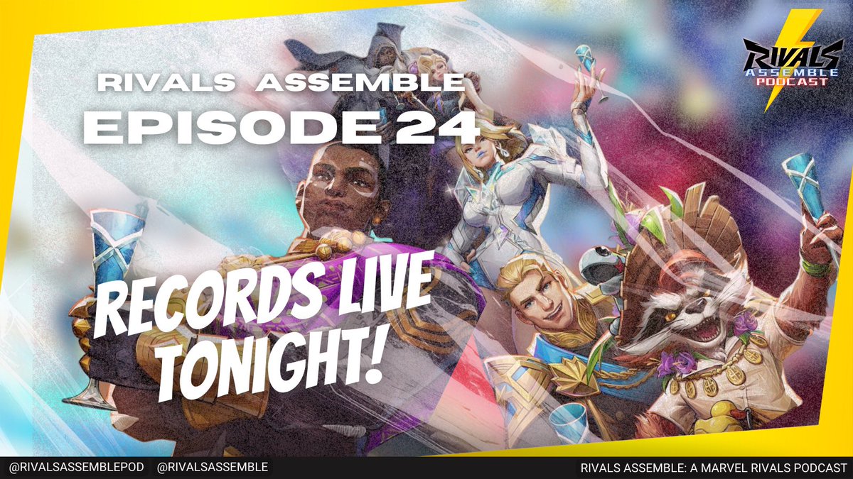 RivalsAssemble's tweet image. You know what day it is! The boys are getting together at 10pET/7pPT to talk all things season 2! Venom lore, a Captain America challenge, and our thoughts about the nation of Krakoa!

Join us LIVE tonight at:
twitch.tv/rivalsassemble…