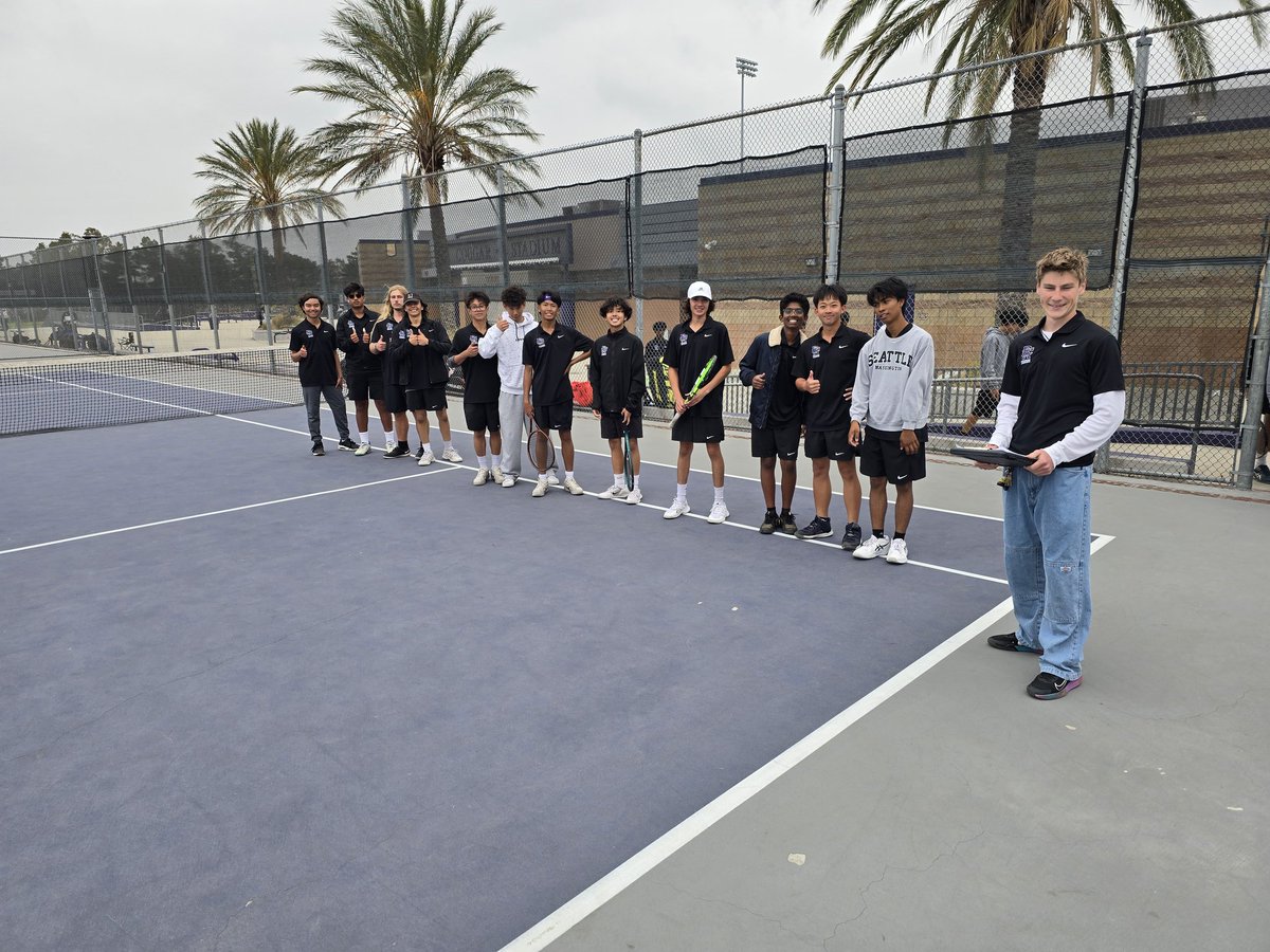 Rancho Boys Varsity Tennis defeats Etiwanda today 14-4 and keeps their CIF hopes alive - last league match and Senior Game next week at hm Tuesday, April 22 - come support and Go Cougars!
<a href="/RanchoHSCougars/">Principal Aikens</a> <a href="/MrRobertSanch/">RCHS Athletics & Activities</a> <a href="/sports_rchs/">RCHS Sports</a> @RCHSAchievement <a href="/asbRCHS/">RCHS ASB</a> <a href="/RchsBstrs/">RCHS Cougar Boosters</a> <a href="/RchsStore/">RCHS Student Store</a>