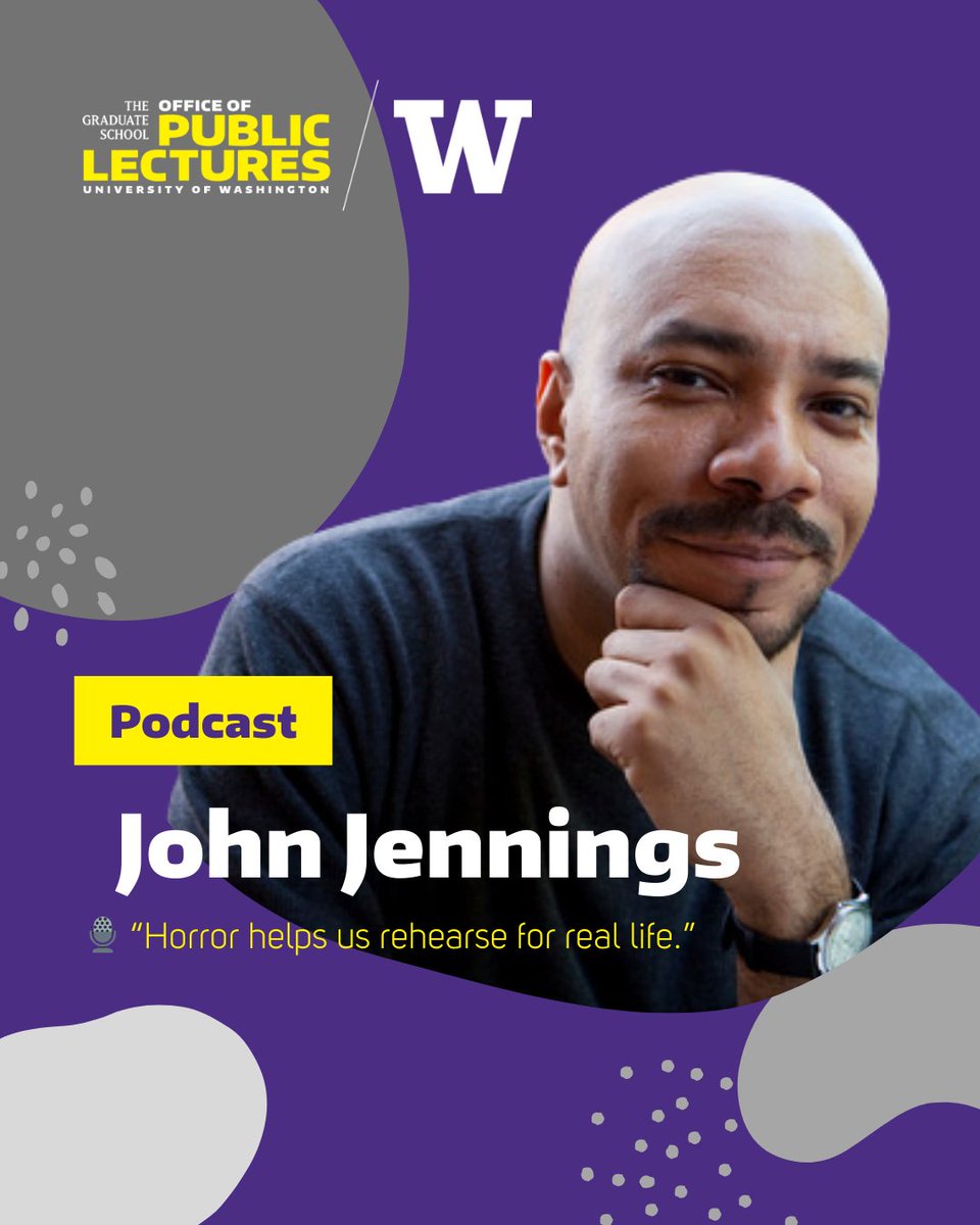 🎙️ “Horror helps us rehearse for real life.” – John Jennings

🎧 Listen to the episode: ow.ly/7Vwg50VCIQu

🗓️ Don’t miss Jennings LIVE on May 1 at Town Hall Seattle

🔗 Register: ow.ly/m9Nv50VCIQv

#JohnJennings  #UniversityofWashington #PublicLectures