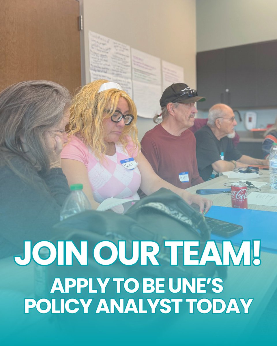 Are you a Colorado policy nerd with a deep commitment to power-building, community organizing, and systemic change? Check out our new job posting to learn more about becoming UNE's next Policy Analyst! Head to unecolorado.org/job-opportunit… to learn more.
