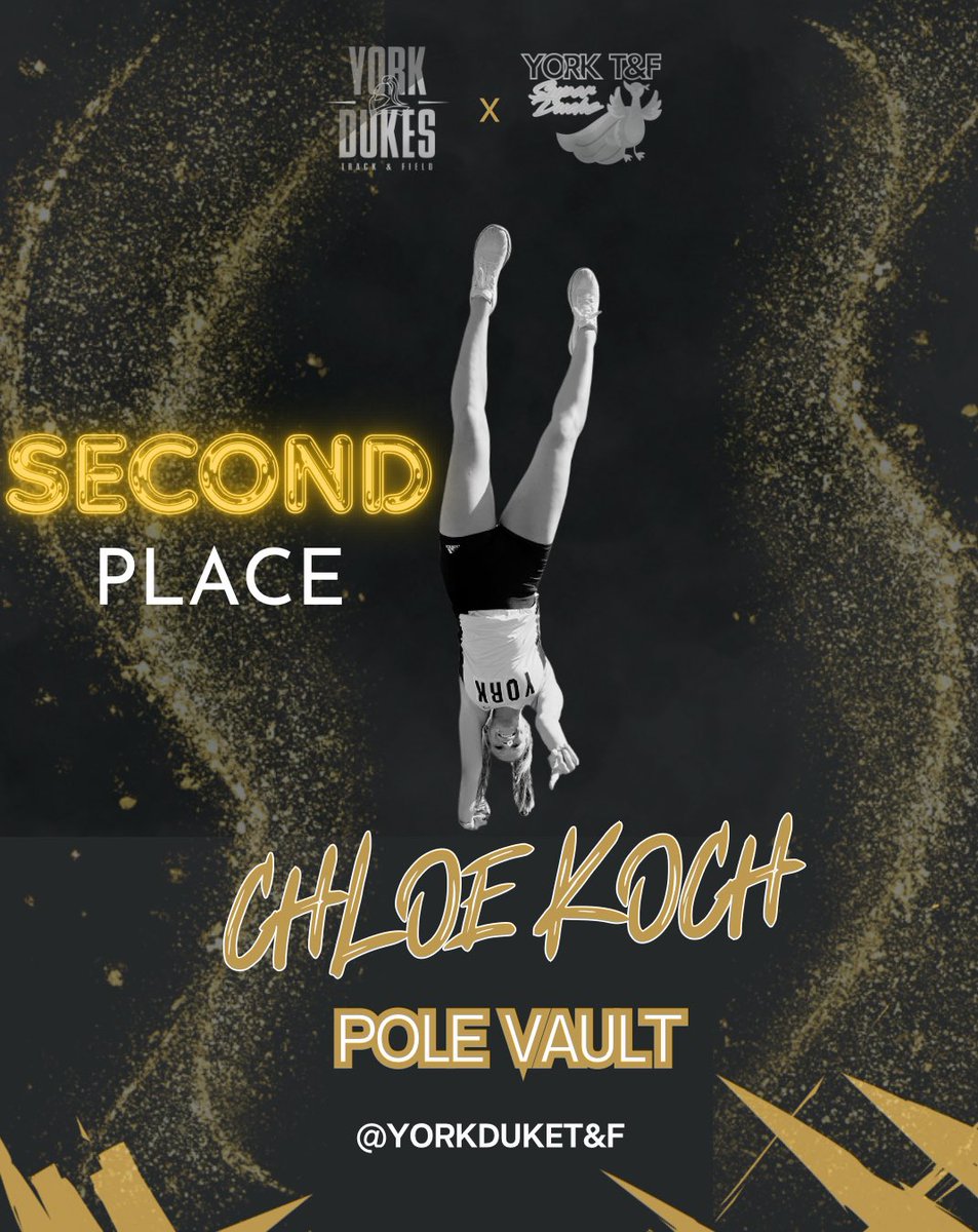 Live from Central City:  Chloe Koch finished 2nd in the Pole Vault! #yorkdukes