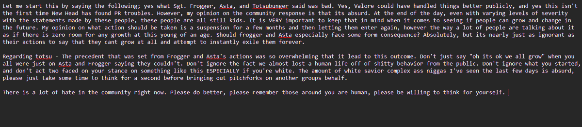 i'm thankful that everyone is alive, but we as a community need to do better.