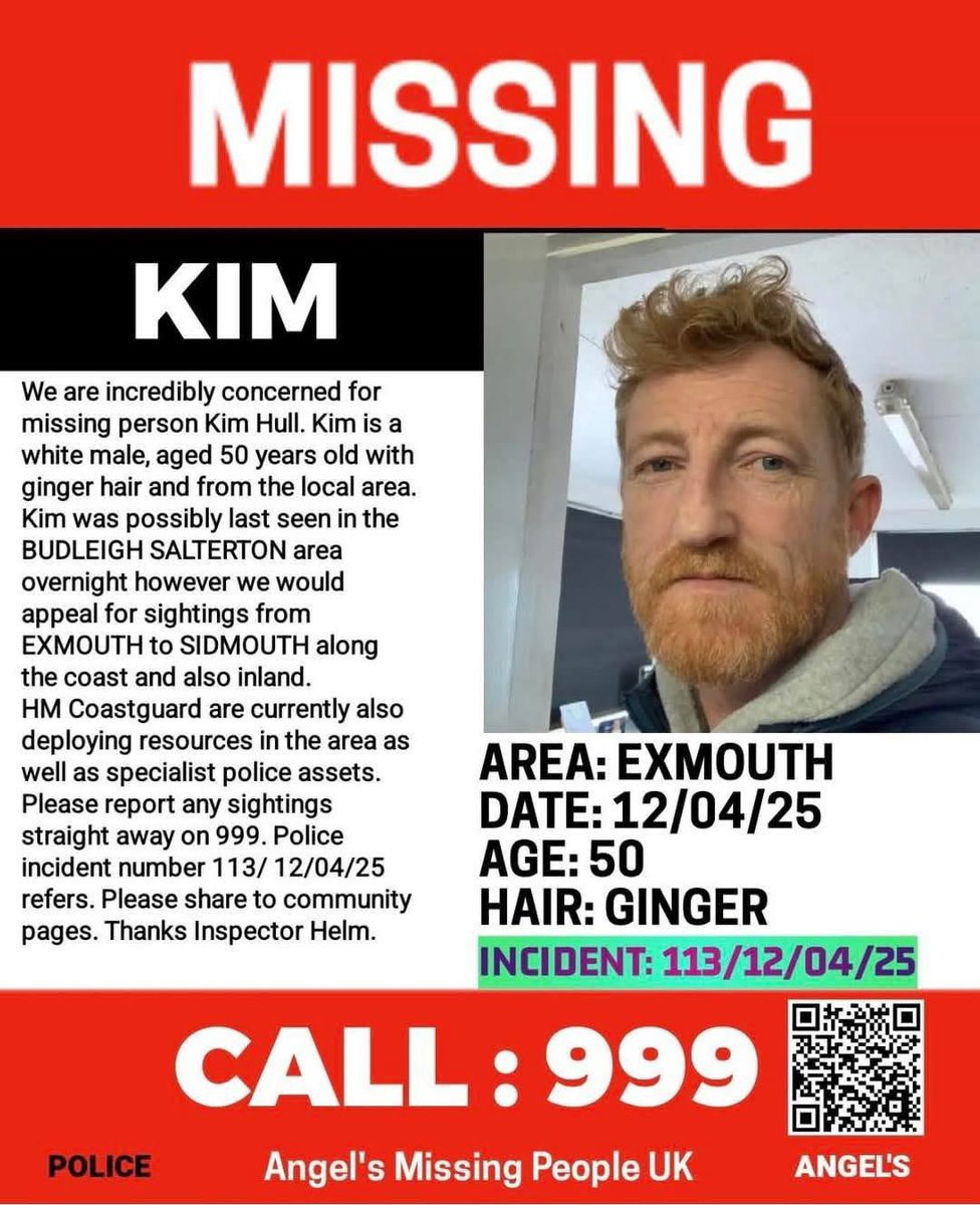 Wiseview (@_ianadams) on Twitter photo This gentleman is missing in the #EastDevon area. If you spot Kim, please call <a href="/DC_Police/">Devon & Cornwall Police</a>, quoting Log 113 of the 12/4/25 This gentleman is missing in the #EastDevon area. If you spot Kim, please call <a href="/DC_Police/">Devon & Cornwall Police</a>, quoting Log 113 of the 12/4/25