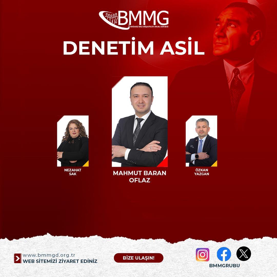 BAĞIMSIZ MALİ MÜŞAVİRLER GURUBU 

✅En büyük başarı birlikte büyüyüp  bir arada daha güçlü olmaktır.
 
BAĞIMSIZ MALİ MÜŞAVİRLER GURUBU  olarak 
Enerjimiz her zamankinden daha fazla ve asla tükenmeyecek ve diyoruz ki 

✅✅Gelecekse beklenen beklemek güzel ve anlamlıdır.