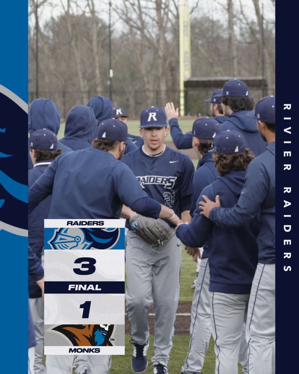 Rivier University Athletics (@rivierraiders) on Twitter photo BSB: Seven strikeouts from Bonacorsi extends the winning streak to five!
Box Score ➡️ tinyurl.com/27vt8lyu | #RollRaiders | #d3baseball BSB: Seven strikeouts from Bonacorsi extends the winning streak to five!
Box Score ➡️ tinyurl.com/27vt8lyu | #RollRaiders | #d3baseball