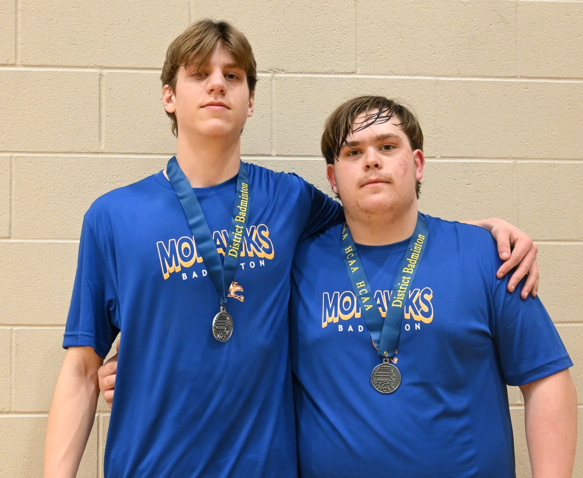 Congratulations to our HCAA Sr. Badminton Boys Doubles District Champions Joen Salapare &amp; Hayden Palijado (Lanigan) and runners-up Colten Pries &amp; Tyson Ilg (Humboldt)!