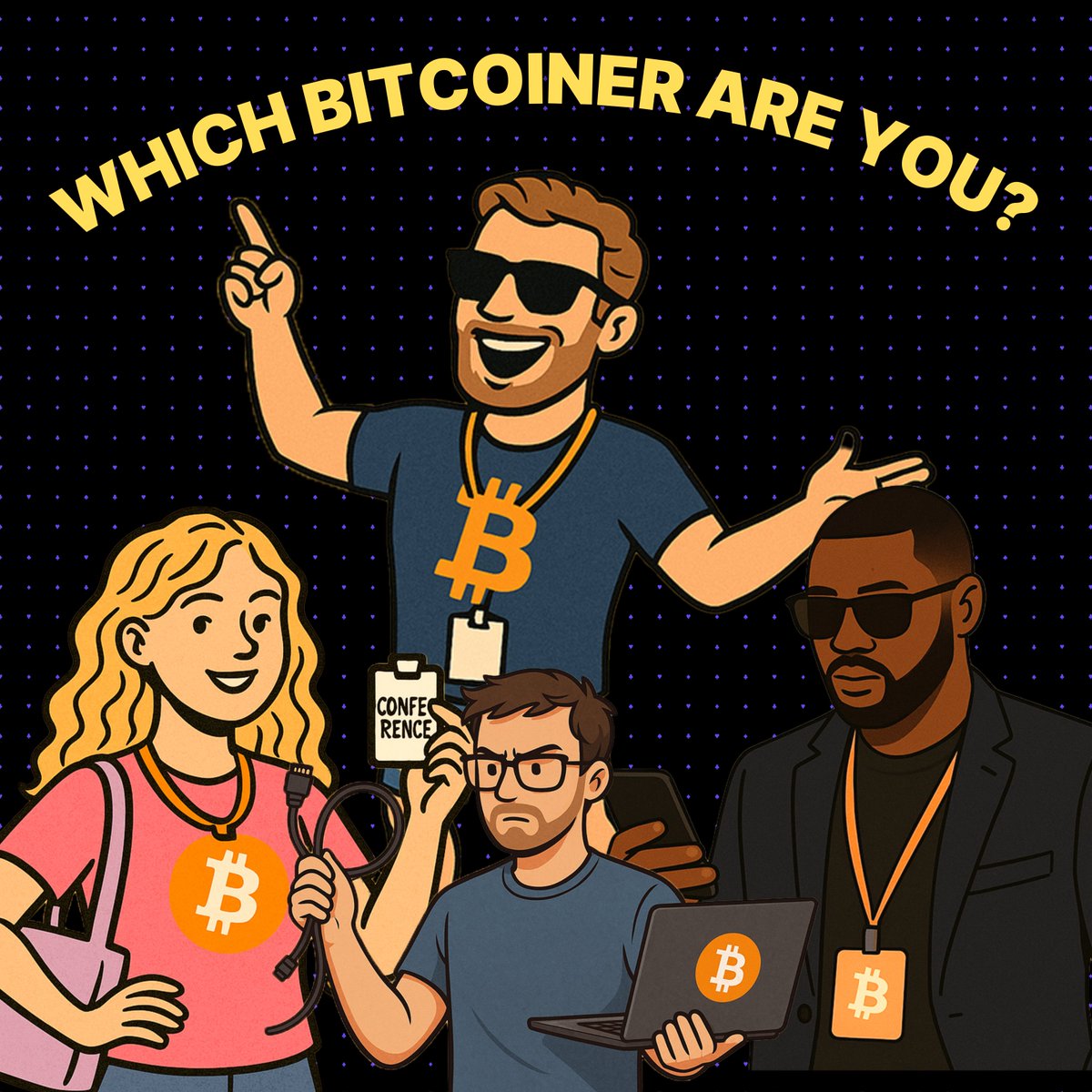 Are you reposting memes before breakfast or building mining rigs in the desert? Which #Bitcoin'er are you? 

Let's find out 🧵👇
