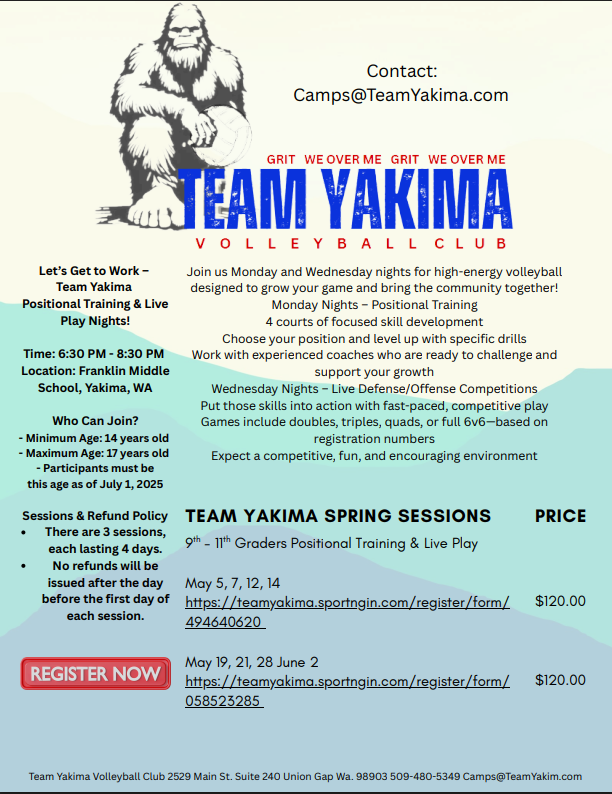 Team Yakima Volleyball Club tweet media