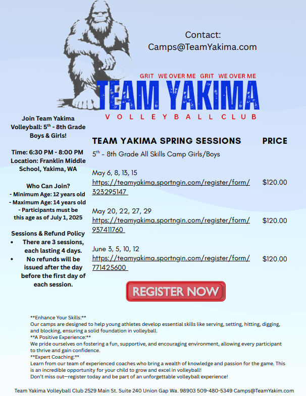 Team Yakima Volleyball Club tweet media