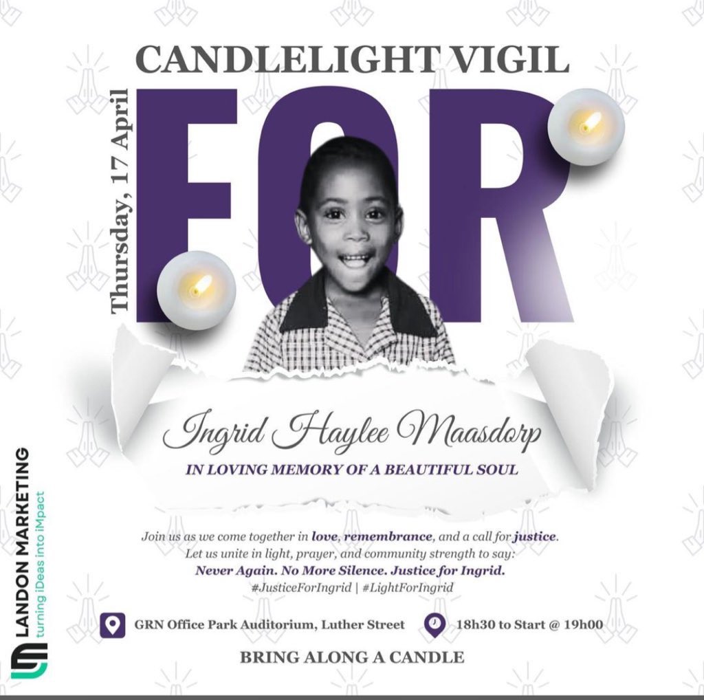 Queenaishy1's tweet image. #justiceforingridmaasdorp 🇳🇦🇳🇦
#justiceforIngrid 

She was just 5😭