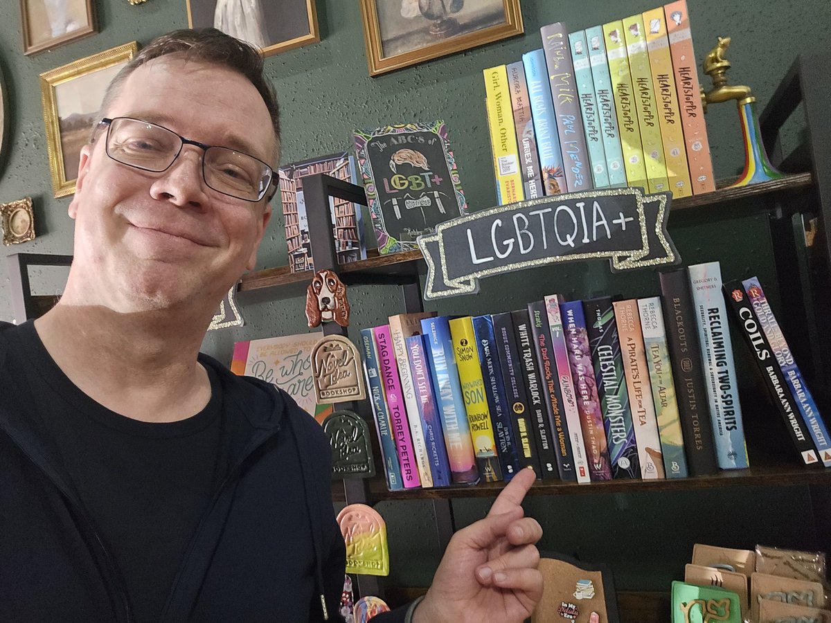 We stopped in a Novel Idea Bookstore, Guthrie's independent bookshop and signed/stocked them up on my lead titles and a few of Barbara's. If you'd like a copy of one of my books from Adam's (and my) hometown, just let them know!

anovelideabookshop.org
