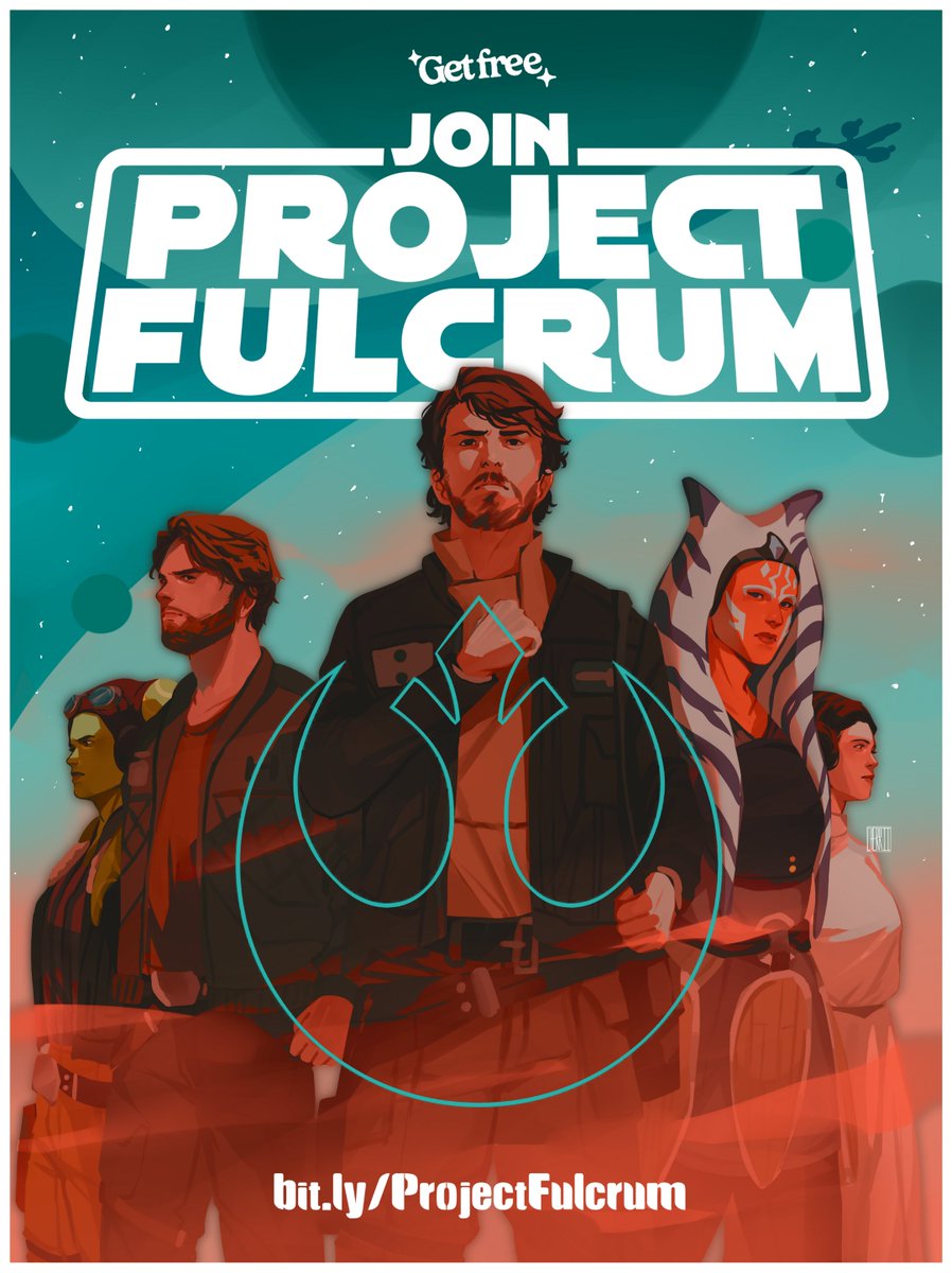 getfree_mvmt's tweet image. Excited for #Andor and #SWCJ but also worried about the state of U.S. fascism? 

Join Project Fulcrum, where we’ll teach you how to translate the messages of Star Wars into real life action: bit.ly/ProjectFulcrum

(art by @cherriielle)