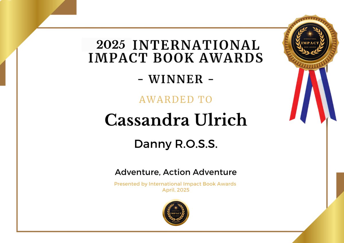 CassandraUlric1's tweet photo. So this happened. I wrote an award winning book. Yay! #dannyross by #black #indie #author #cassandraulrich https://t.co/G6wQlj9Ng8