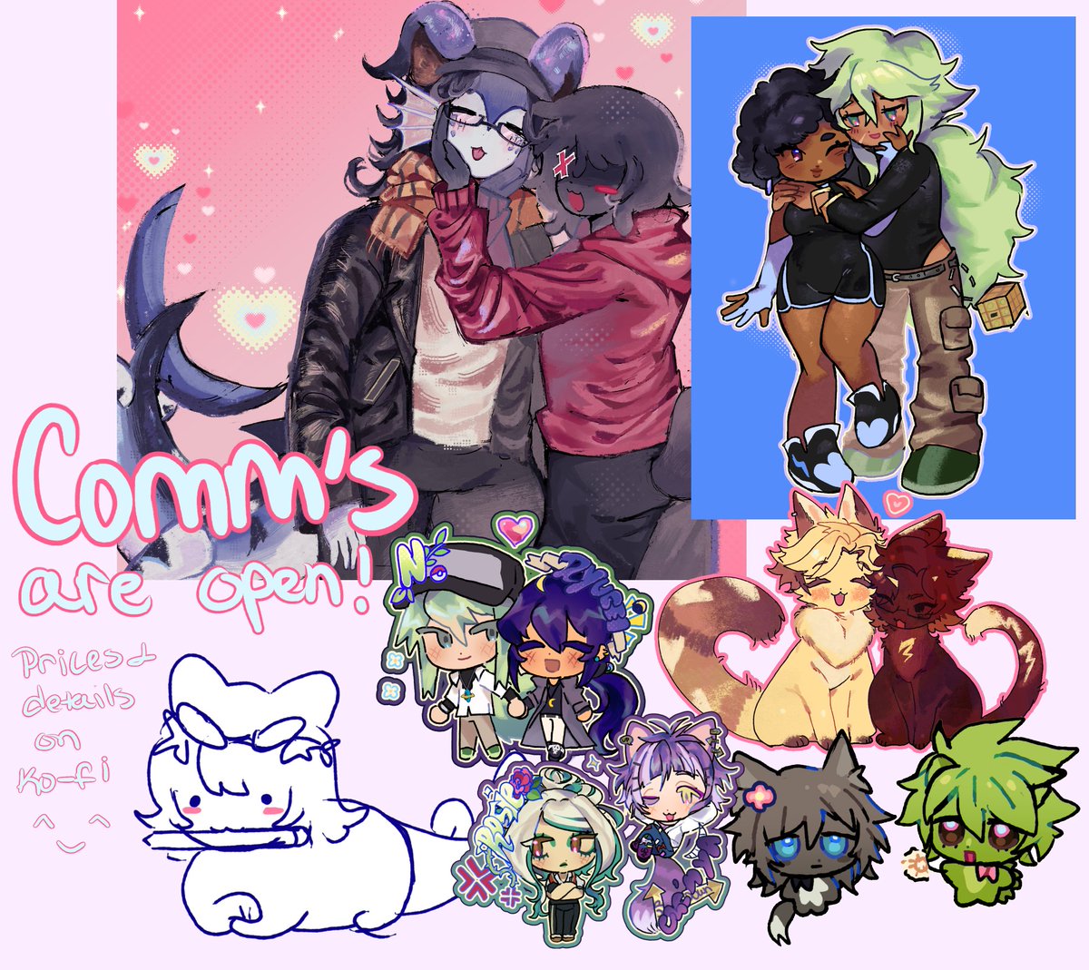 rikatism's tweet image. c*mms are open.... ^_^ more details are on my ko-fi! ko-fi.com/wonderhoy/comm…