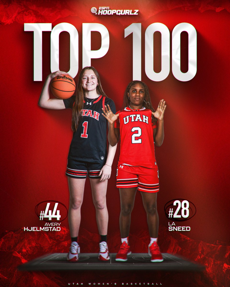 RANKED IN THE TOP 💯

Congrats to these two Utes on being selected to the final 2025 Top 100 ESPN HoopGurlz Rankings‼️

#goutes