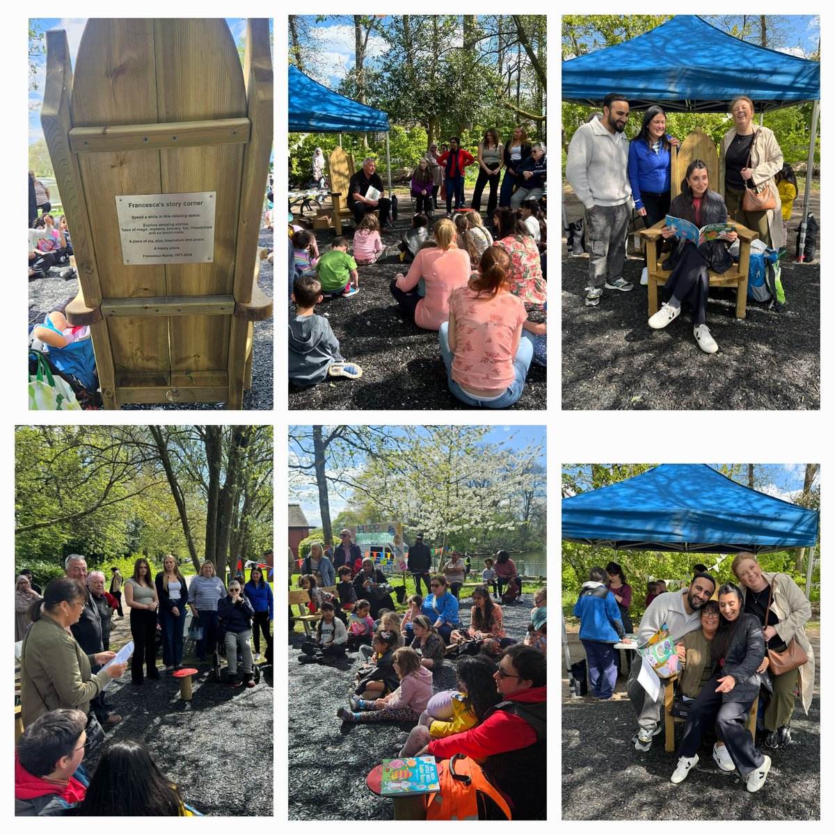AnnIgbon's tweet image. Thank you for the family of Francesa donating the story corner in platt fields park. Lots of time to listen, reflective and come together @MCRparks_