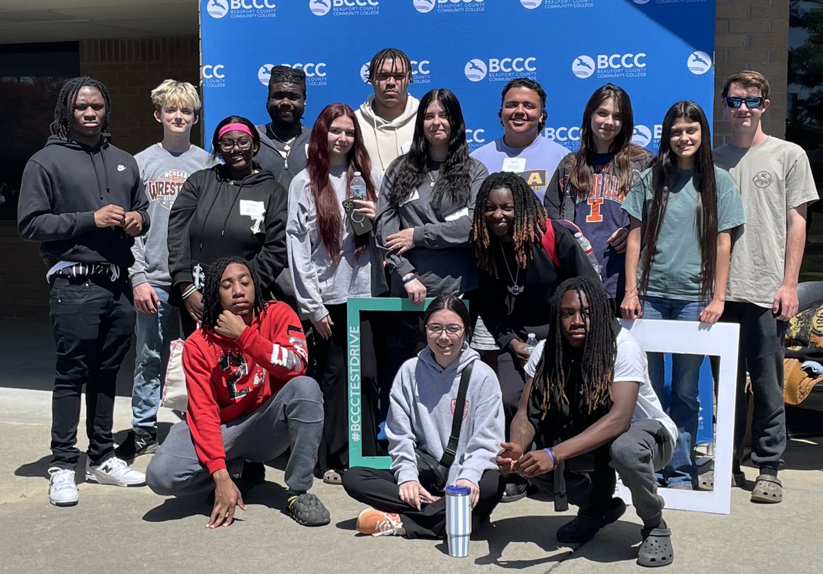 SHS juniors and seniors had a great time today at the BCCC Test Drive where they participated in classes and spent time on campus. Thank you ⁦<a href="/beaufortccc/">BCCC</a>⁩ for hosting such a great event! #gettingitdone #planningmyfuture