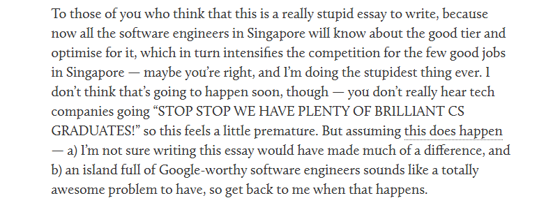 Enigmatrix2000's tweet photo. was reading an essay from 2017 about the tech job market and hmm some parts sure look relevant to now, eh? https://t.co/IRiTgHSfPH