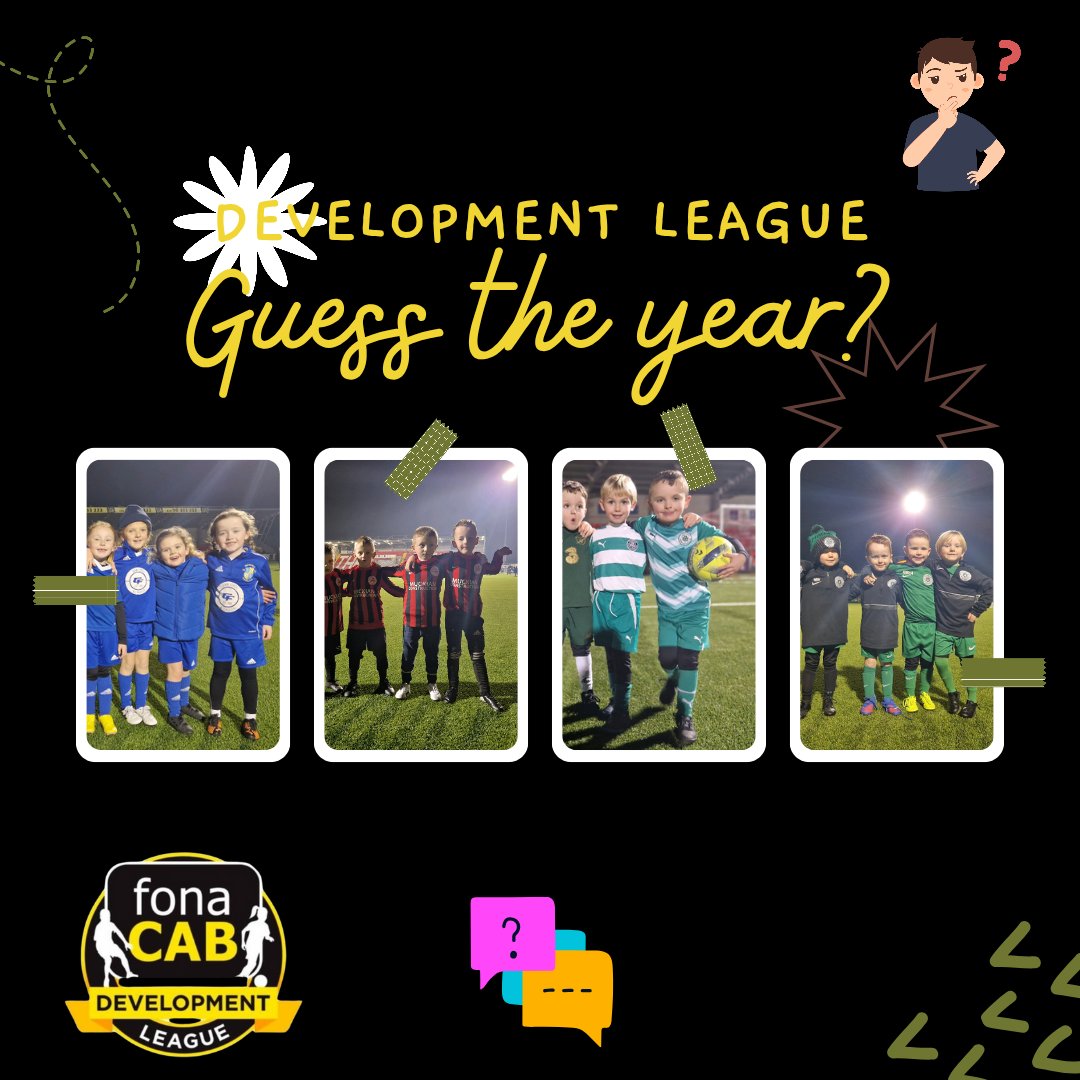 "Can you guess the year?
We're throwing it back to memories from the <a href="/fonacabbelfast/">fonaCAB</a> Development League. Drop your guesses below – no cheating! #fonaCABLeague #Throwback #GuessTheYear"