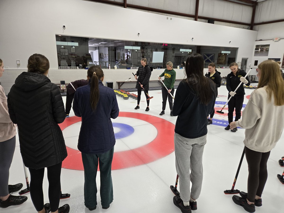 Final team function of the spring....curling!!!